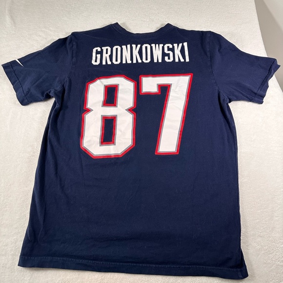 Nike New England Patriots Rob Gronkowski #87 T Shirt XL Extra Large Gronk NFL - Picture 2 of 5